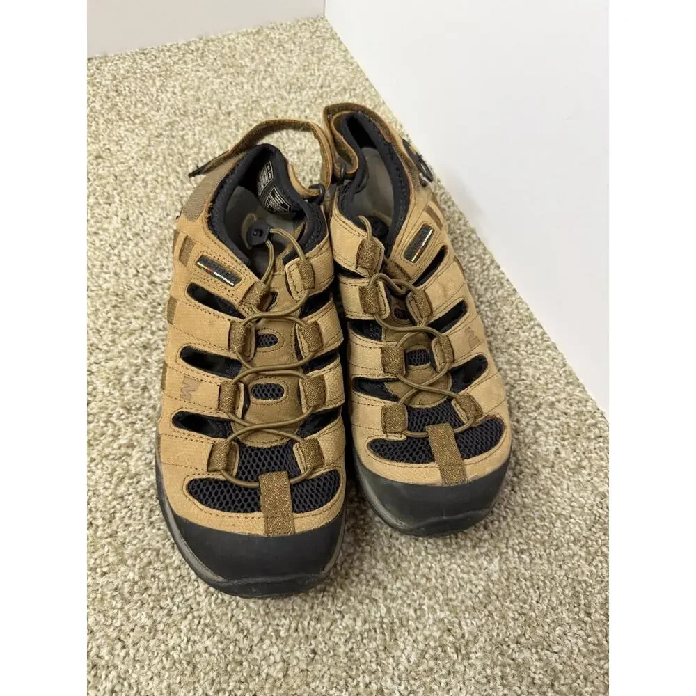 Merrell Kangaroo Sandals Mens Size 10 Brown Continuum Vibram Trail Slip-On
